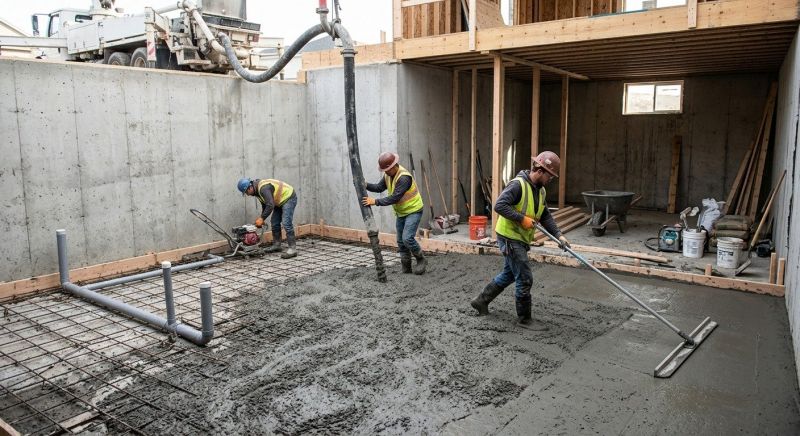Basement Concrete Installation in Adel, GA