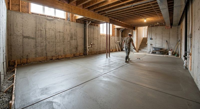 Basement Concrete Installation in Adel, GA
