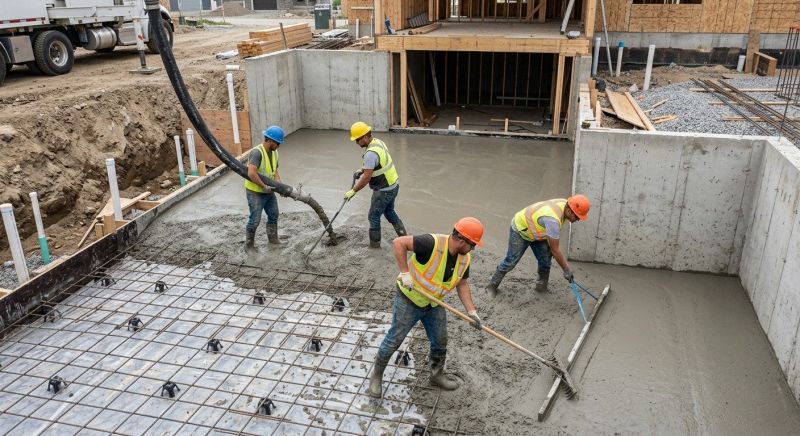 Basement Concrete Installation in Valdosta, GA
