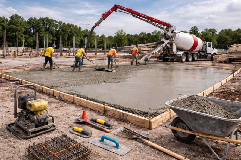 Commercial Slab Installation in Adel, GA