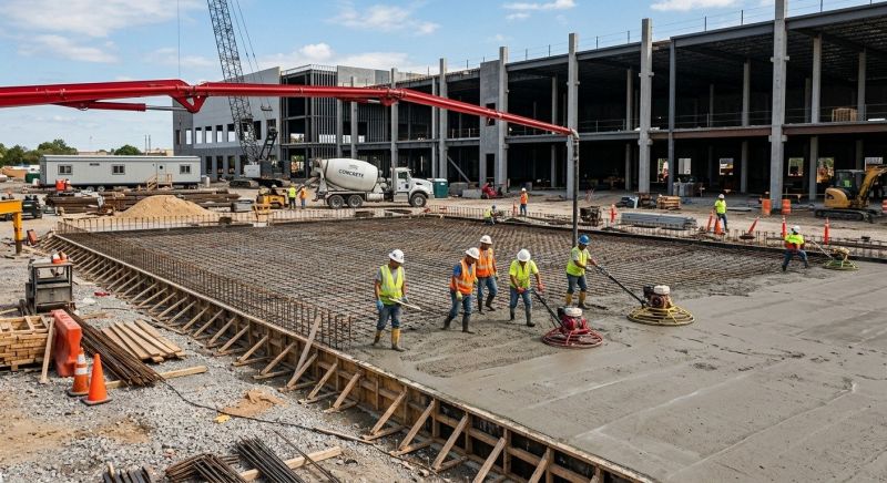Commercial Slab Installation in Lakeland, GA