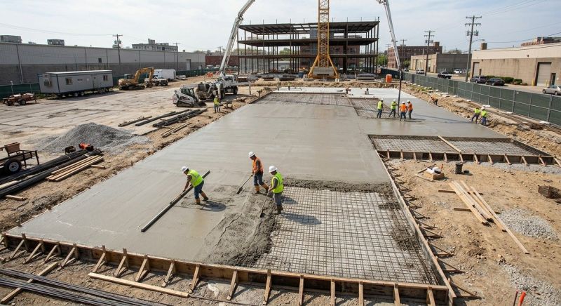 Commercial Slab Installation in Quitman, GA