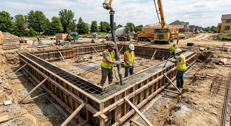 Foundation Wall Pouring in Lakeland, GA